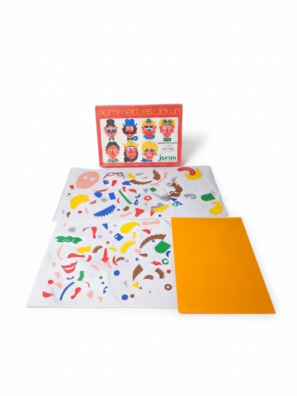 Vintage 1970s Pestalozzi Funny Faces Clown Craft Kit West Germany Toy